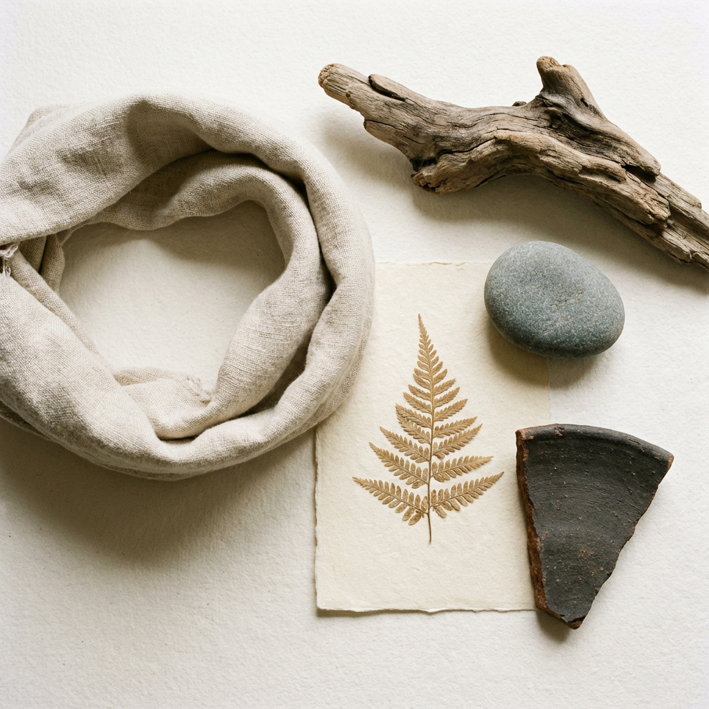 Empty space in a Japandi room demonstrating the Ma principle